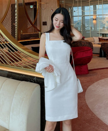 S/S Leviel Sleeveless Tweed One Piece